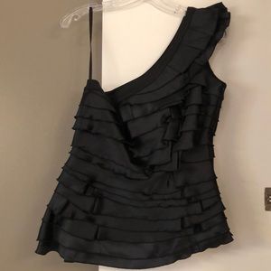 Black satin rock & republic shirt